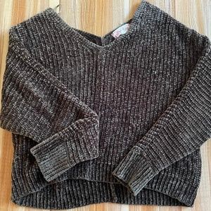 Soft dark green sweater